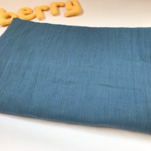 blue muslin wrap