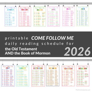 2026 Come, Follow Me Reading Schedule, Old Testament, Book of Mormon (Digital Download)