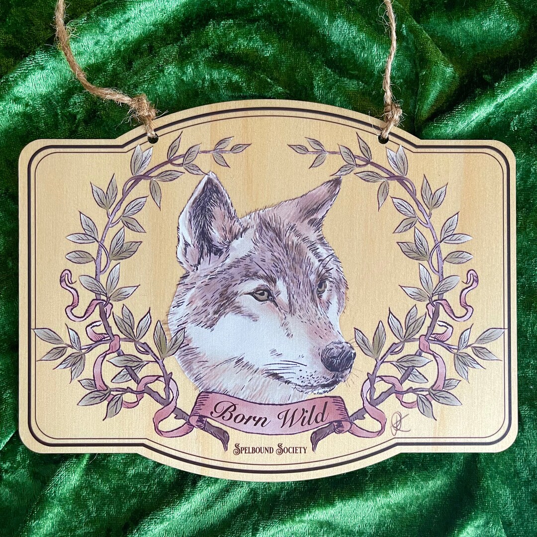 Wooden Wall Hanging // Wolf // Decor Sign Etsy