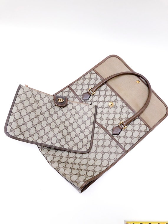 3 piece Vintage Gucci Travel Set - Tote, Wallet, C