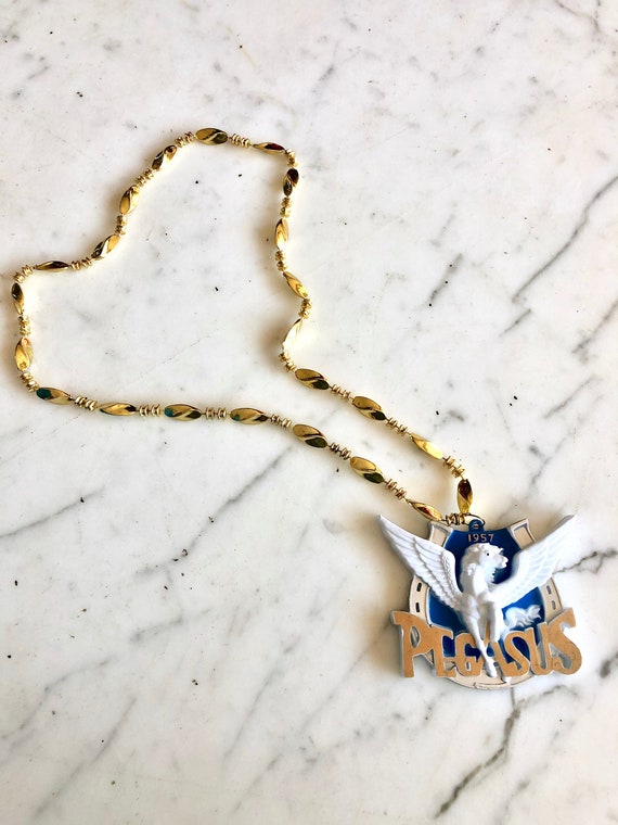 Vintage Pegasus Necklace | Pegasus krewe | mardi g