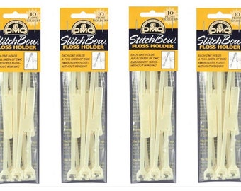 4 Pack Stitchbow Floss Holder Bundle-(Total of 40 Floss Holders)