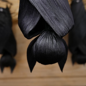 BAT corn husk doll, witchy gifts, altar supplies, art doll, witch poppet, gothic home decor