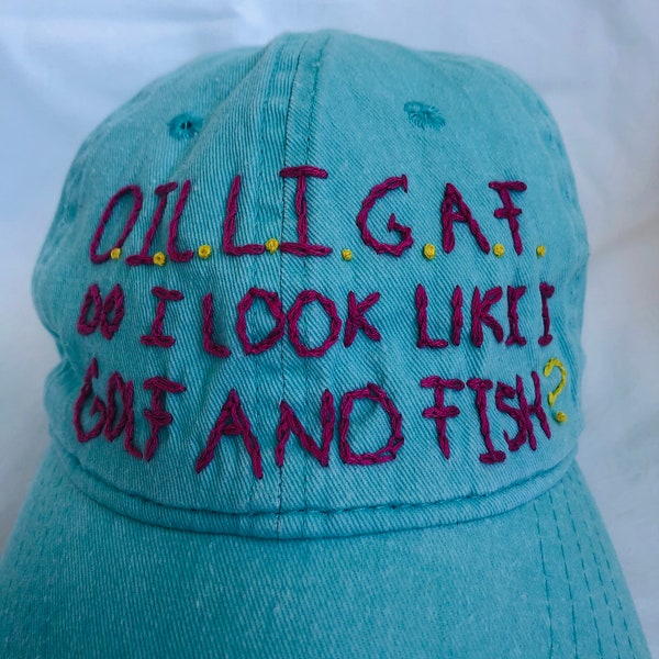 Fish and Golf Hat Etsy