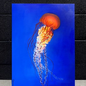 Jellyfish/Print on canvas/oil painting 18X24,12X16/DassyArt/Contemporary art/Giclee