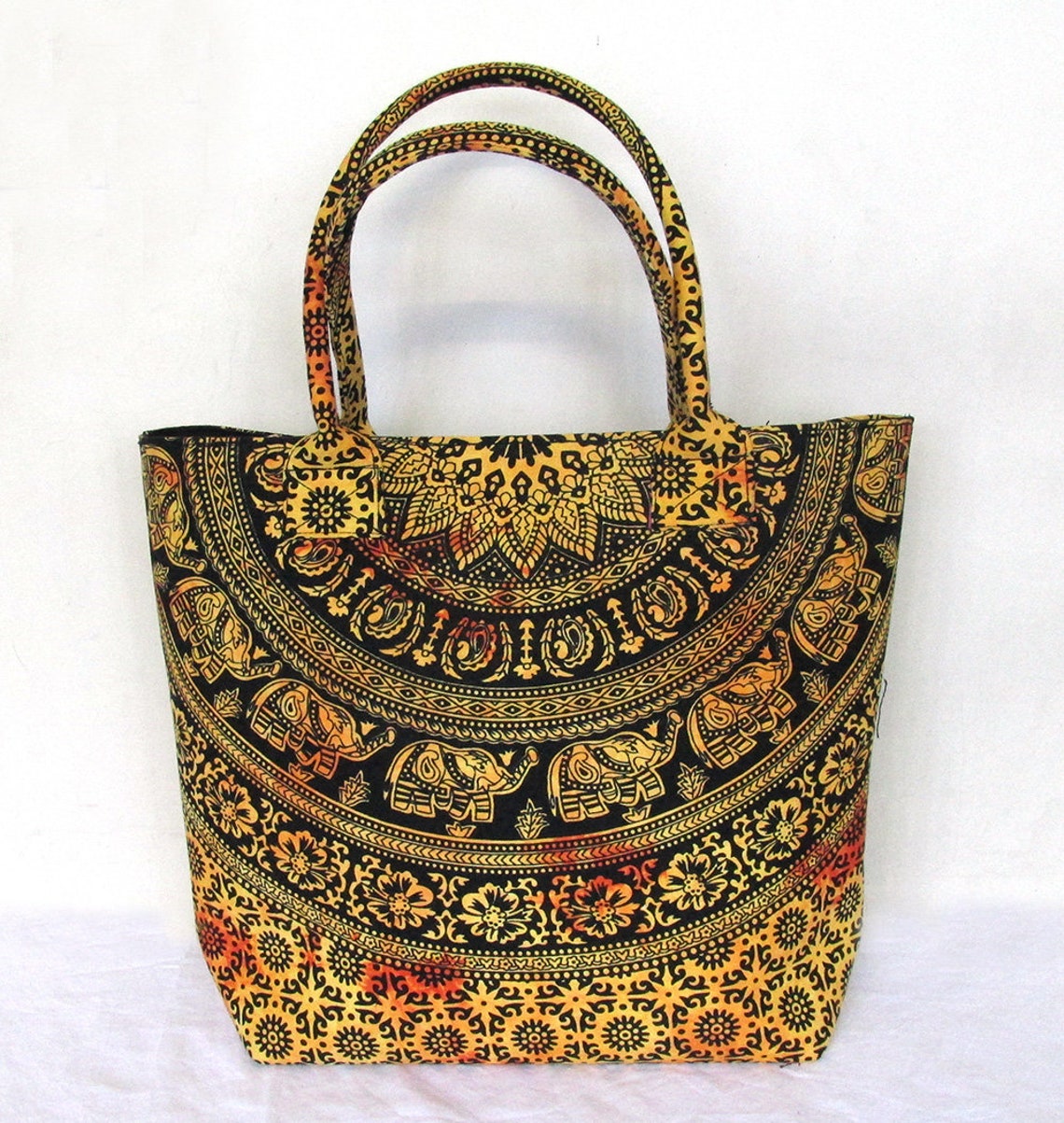 Indian Handmade Cotton Handbag Women Shoulder Shopping Bag Etsy