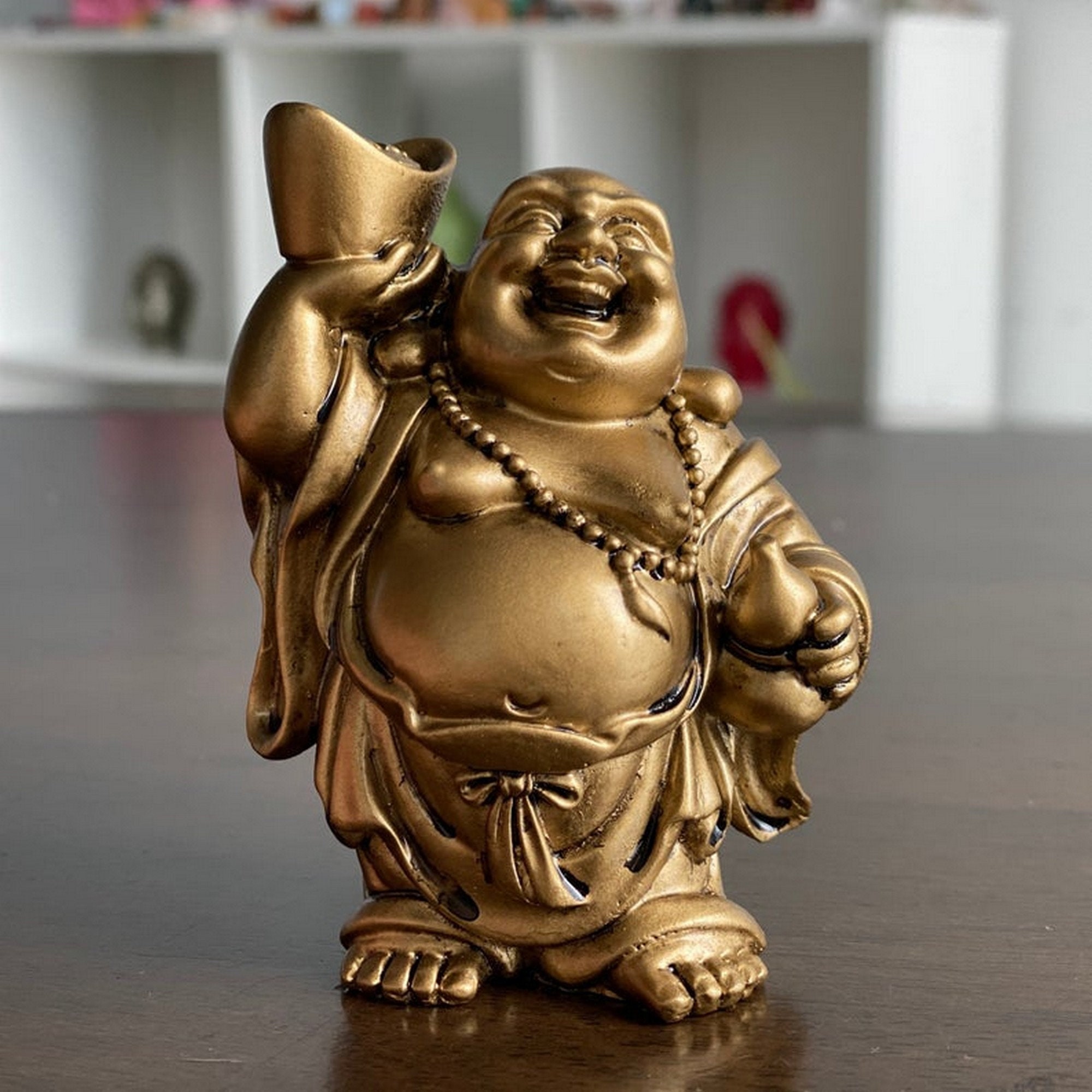 Spiritual Gift Good luck Gift Laughing Lucky Buddha Fat Shape Etsy