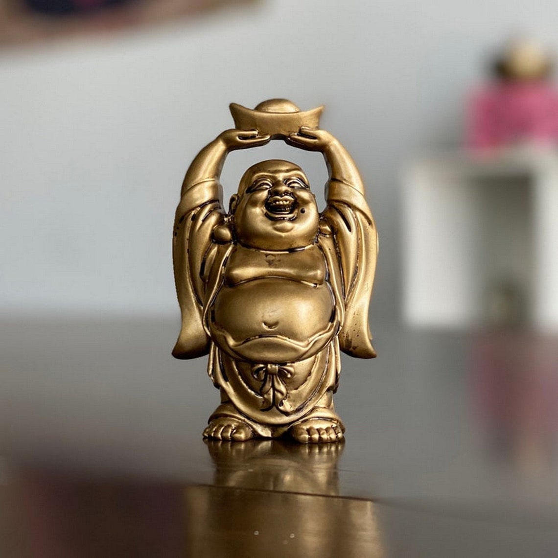 Spiritual Gift Good luck Gift Laughing Lucky Buddha Fat Shape Etsy