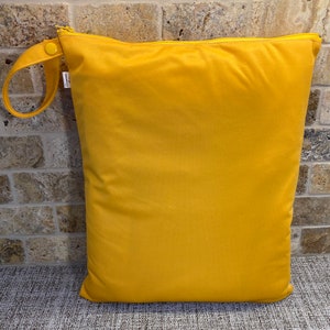 Large waterproof bag, TAXES INCLUDED, clothing bag, swimsuit towels, travel bag, swimming pool bag, shoe bag: mustard yellow