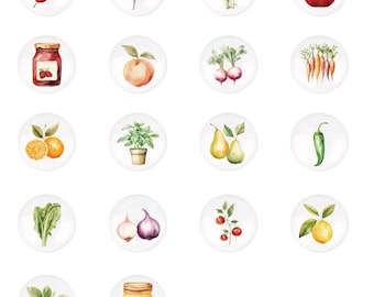 Kitchen vegetables cabinet drawer knob, fruit dresser knob, ceramics cupboard pulls, kitchen drawer knob