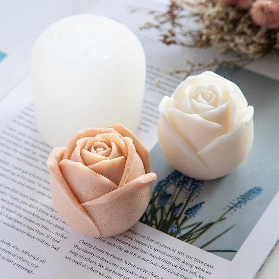 3d Flower Bouquet Candle Making Silicone Mold Diy Rose - Temu