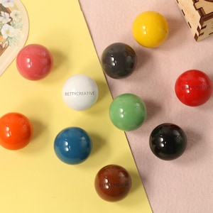 Ceramic round ball Door Knobs Color circle kid room Knob custom engraved Drawer Knob Dresser Knobs Furniture Hardware Cupboard Knob