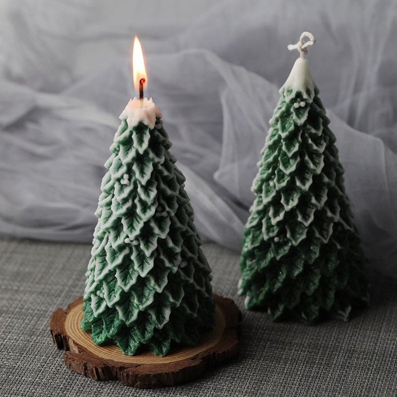 Christmas candle mold, Christmas tree candle mold, Christmas gift silicone mold, DIY candle mold, room decorations, decoration tools 