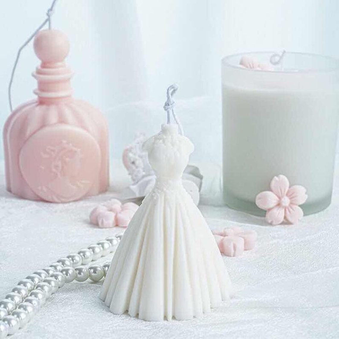 Bride Wedding Dress Candle Making Mold girl candle mold Etsy