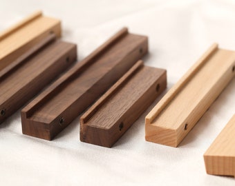 Minimalist wooden handles, walnut drawer pulls, cabinet handles,  cupboard handles, furniture hardware,solid wood handles knobs