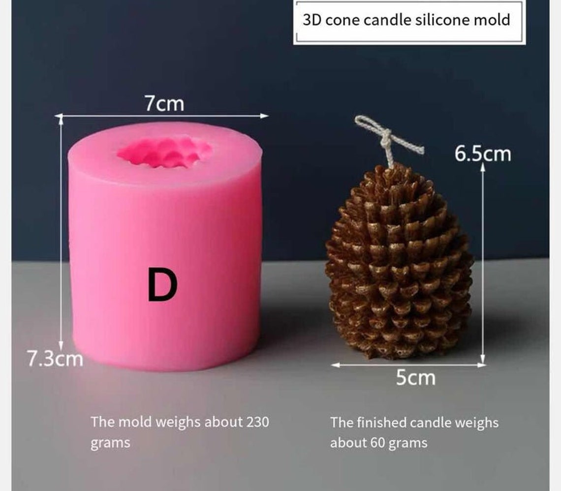 Christmas Candle Mold Christmas Tree Candle Mold Christmas Etsy