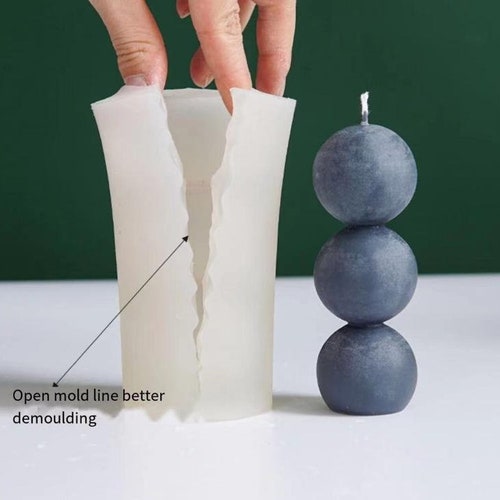 Round Ball Candle Mold Soap Mold Baking Tool Onepiece Ball Etsy