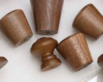 Walnut cabinet knobs pulls, cylinder  knobs for Diy box, box knobs, drawer handles, drawer dresser knobs