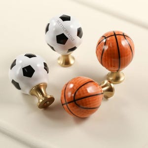 Football cabinet knobs, basketball drawer handles, nursery custom engrave room handles, boy room knobs, ball door knobs