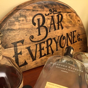 Barrel Half-Head Sign