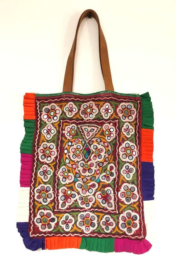 Vintage Embroidery Market Bag 1