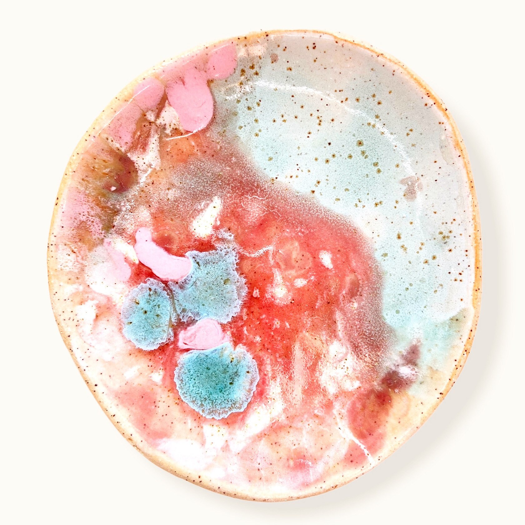 Ceramic dinner plate Nesting plates stoneware handmade Etsy