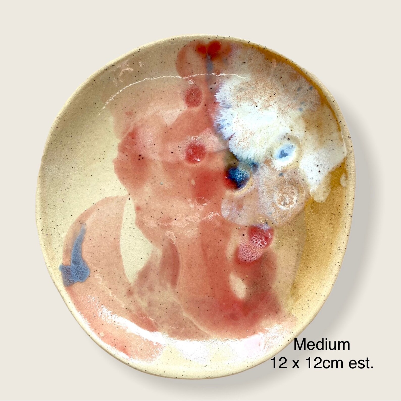 Ceramic dinner plate Nesting plates stoneware handmade Etsy