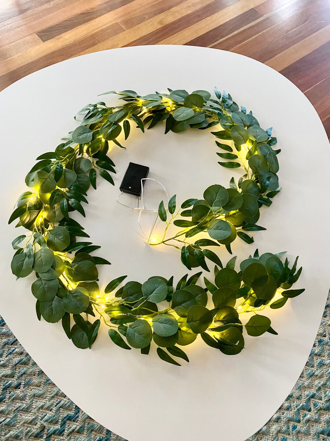 Fairy Lights Leaf Vine Garland 2m Australian Eucalyptus Etsy Australia