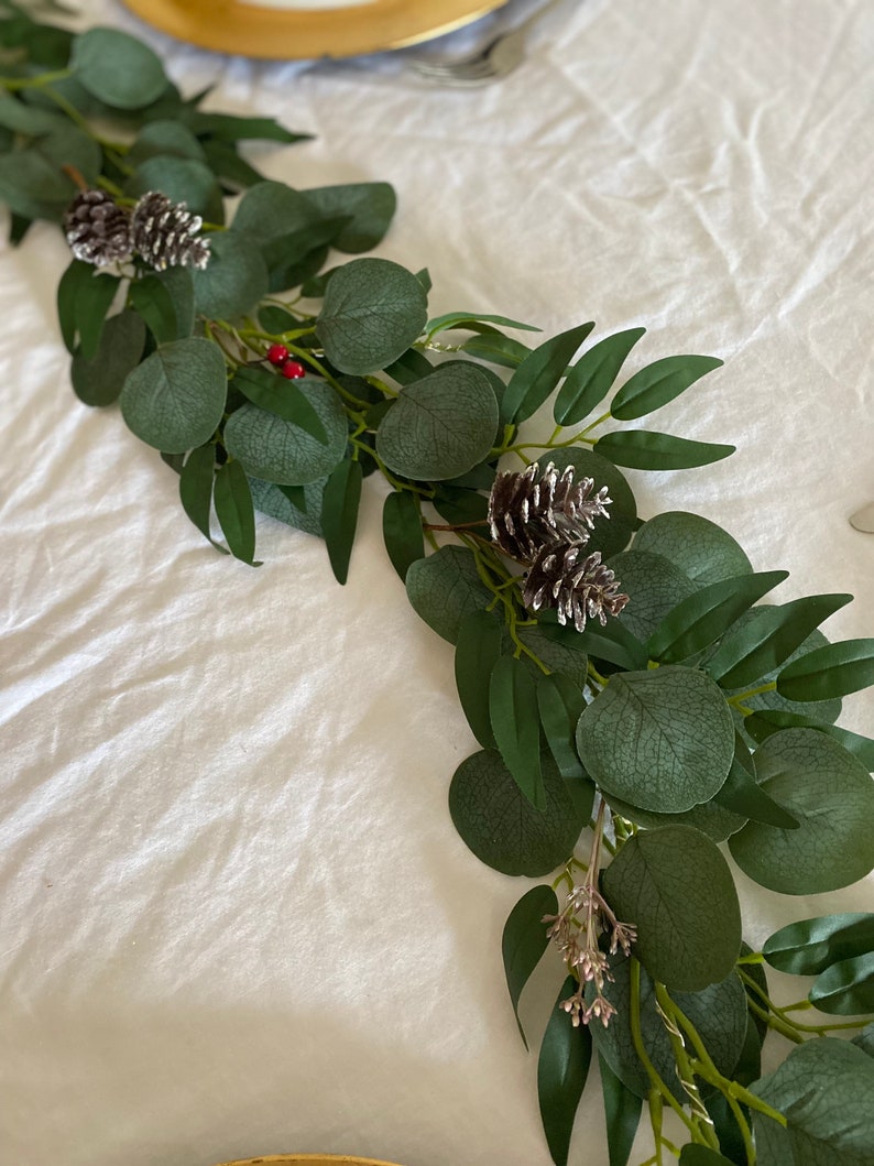 Eucalyptus Garland Christmas Lights Christmas Garland Australian