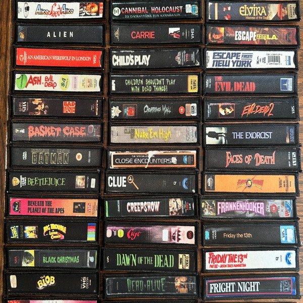 VHS Label Patches # - Fu