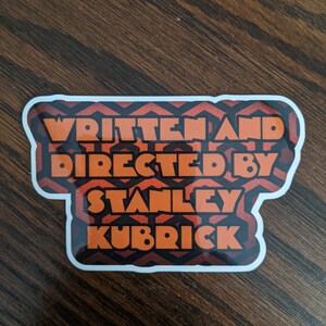 Escrito e dirigido por Stanley Kubrick Adesivo de vinil