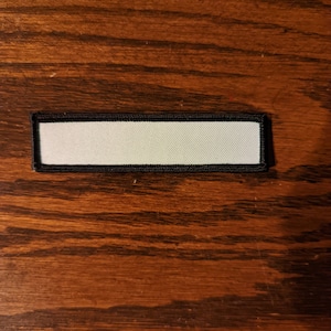 Custom Patch Create Your Own 1x4&quot; Name Tag Patch