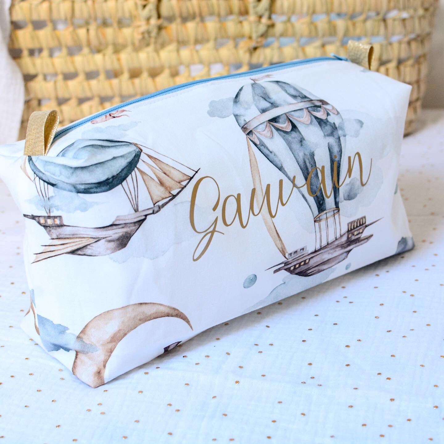 Trousse de Toilette ou à Crayons Personnalisable Motifs Au Choix