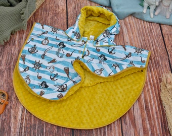 Poncho cape bébé et enfant mi-saison, poncho pour siège auto voiture