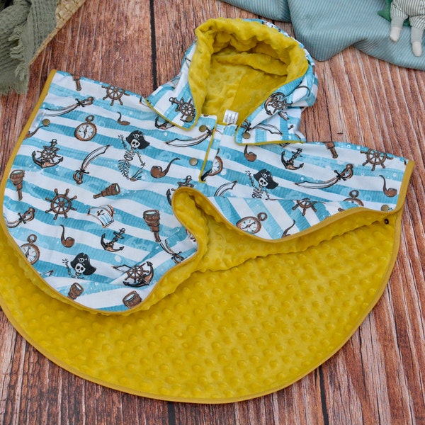 Poncho cape bébé et enfant mi-saison, poncho pour siège auto voiture