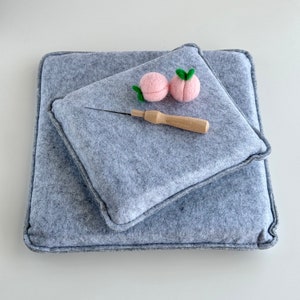 Naaldviltkussen, wolviltmat, viltblok, viltkussen, viltbasis, naaldvilthulpmiddelen, cadeau voor liefhebber van naaldvilten