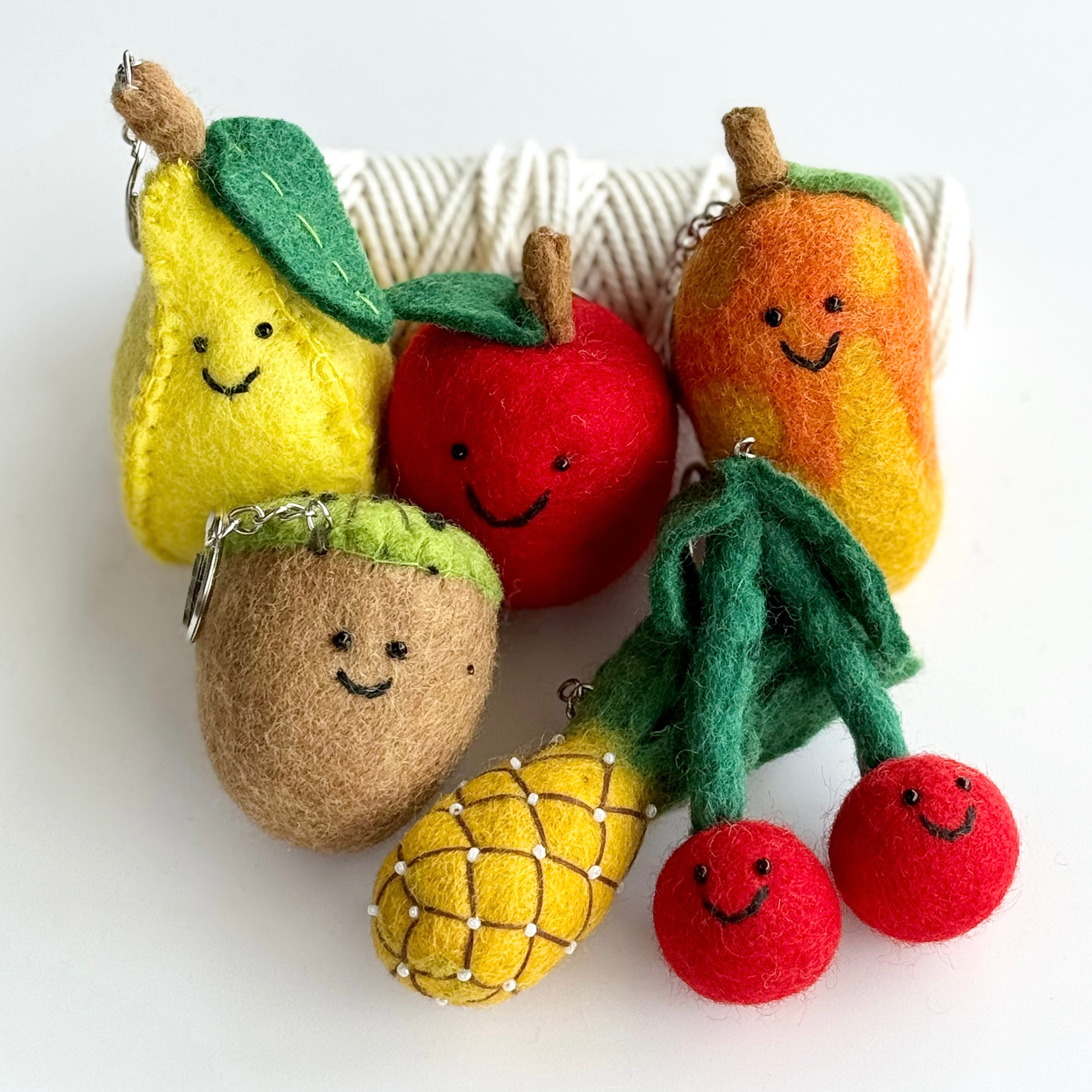 Felt Food Keychain