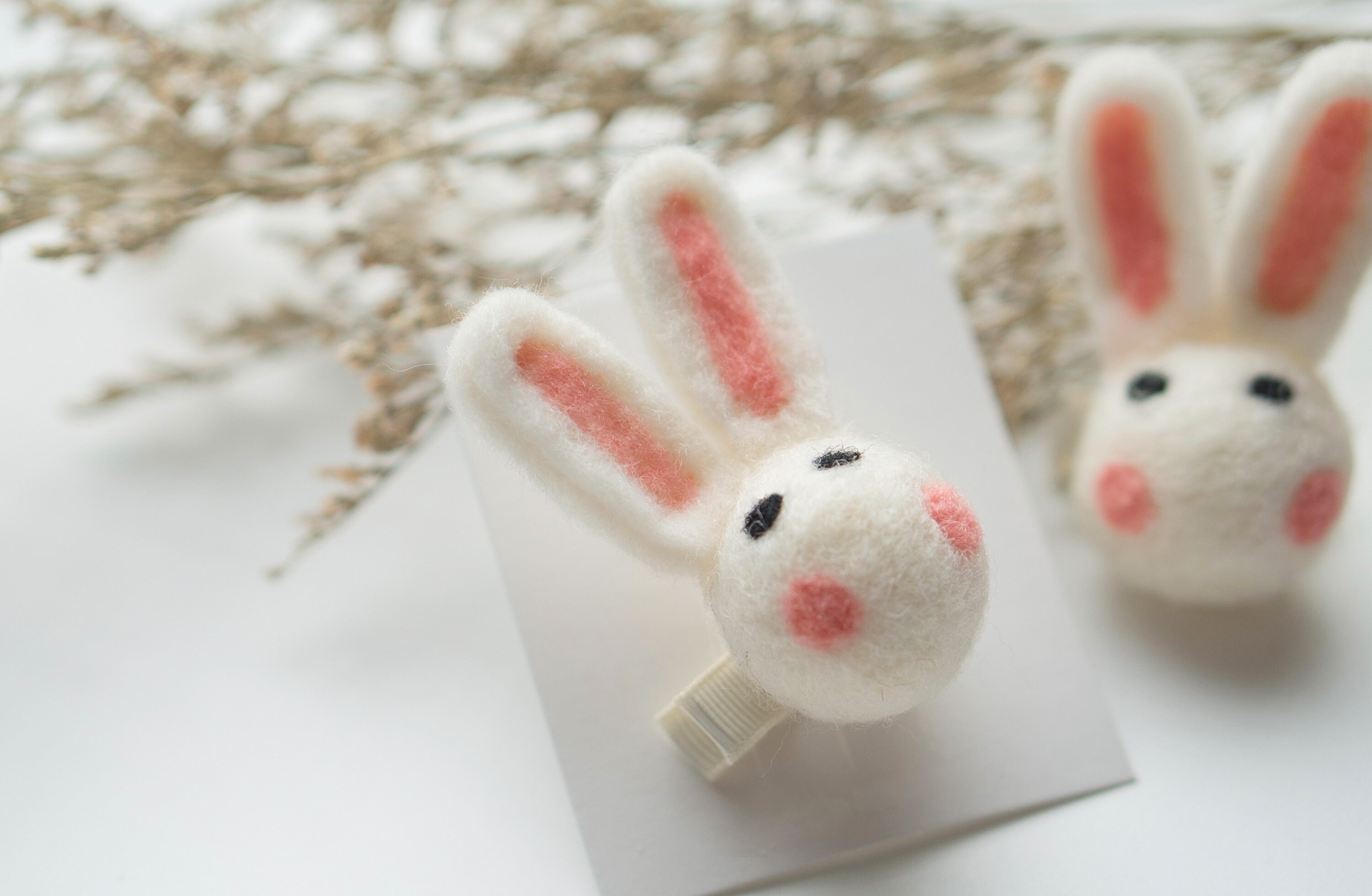 Felted Bunny Felted White Rabbit Wool Felt Bunny Needle | Etsy