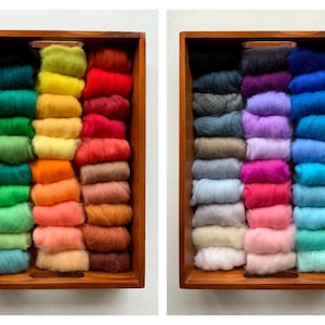 Felt Wool 60 Colors Set, 5g Each, Needle Felting Wool, Wool Roving for Felting, Felting Fiber, Merino Wool, Wet Felting