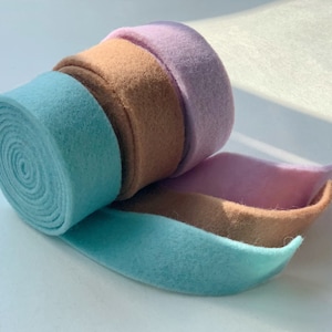 Wollfilzband, 9 Farben, Wollbandrollen, Gefilztes Band, Wollband, Weihnachtsdekoration, 4 x 6 m, Wohnkultur