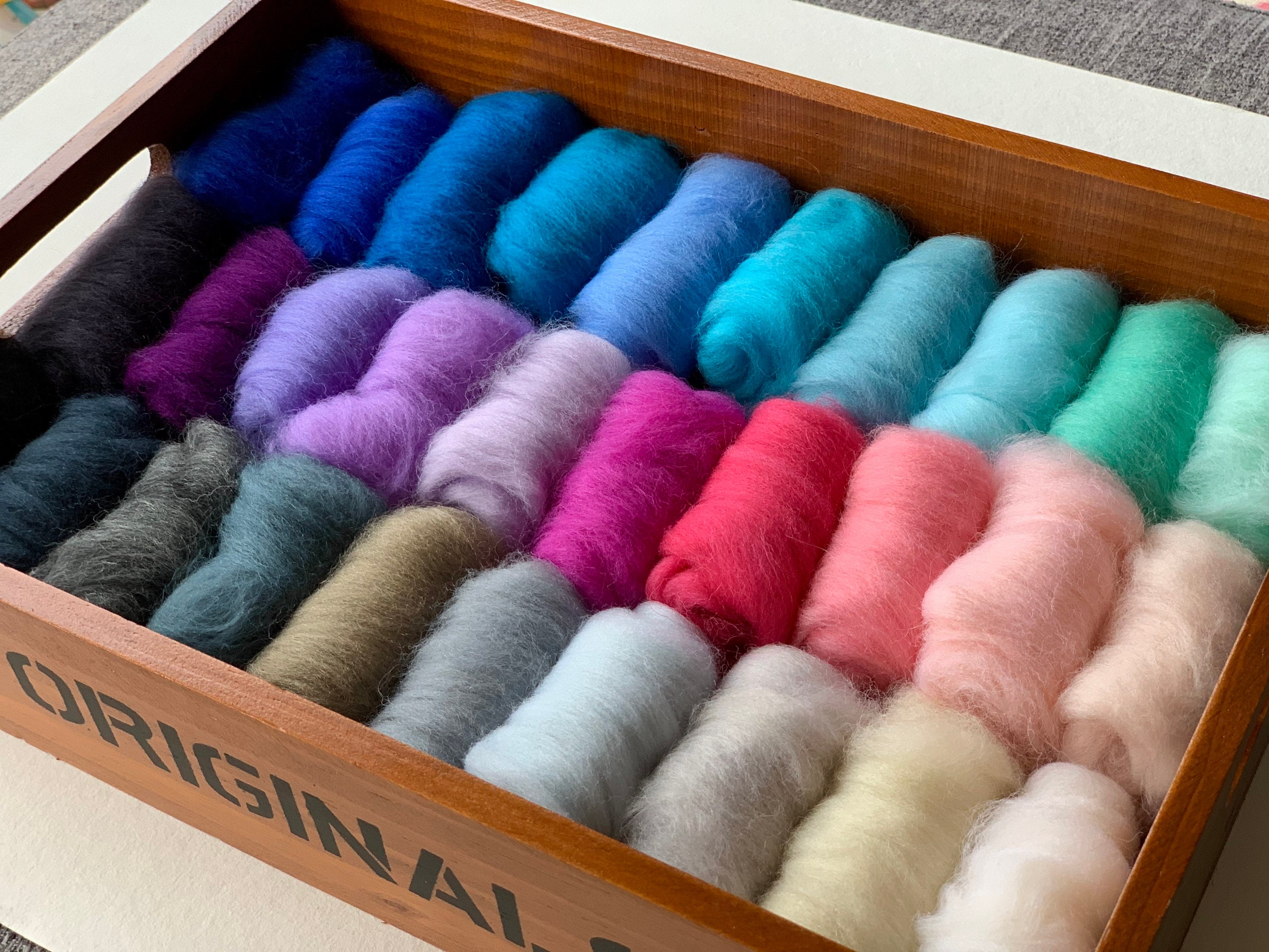 MUXHEL 30 Couleurs De Laine à Feutrer, 30 Couleurs De 10 G