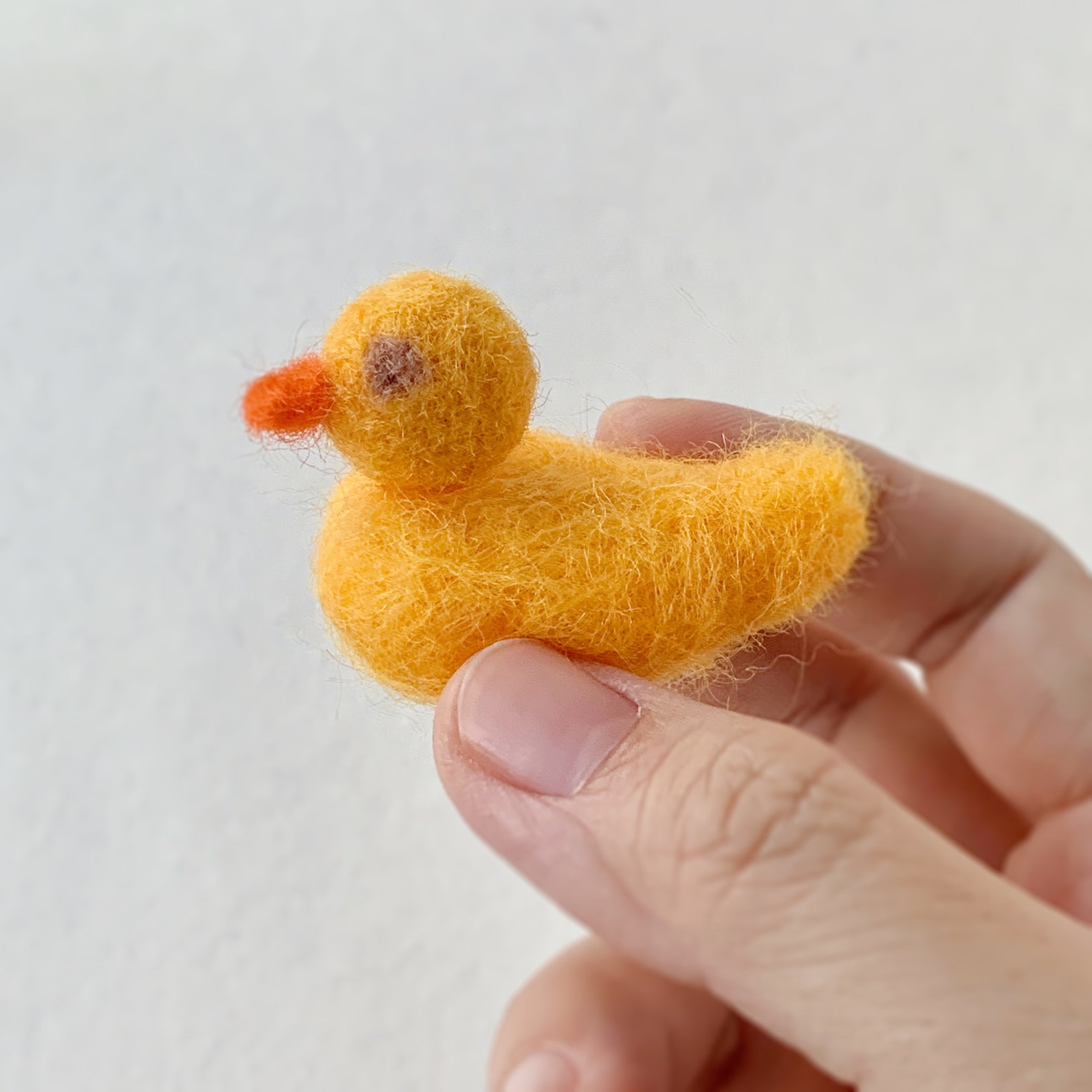 Felted Yellow Duck Wool Felt Duck Needle Felt Ducks Felted Etsy