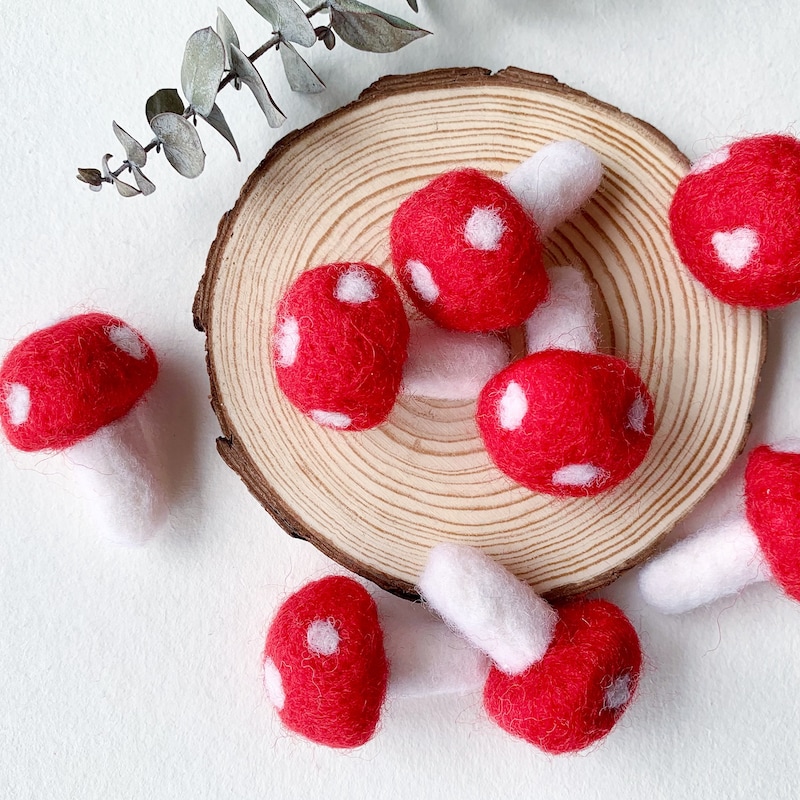 Felt Mushroom - Etsy