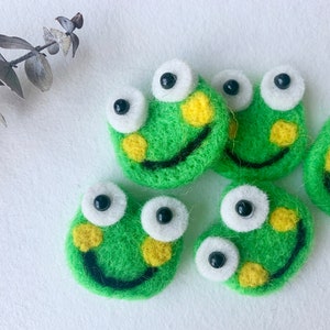 Grenouille en feutre, 10 pcs, Grenouille en feutre de laine, Grenouille en laine, Animaux en feutre, Décoration grenouille, Forme feutrée, Accessoires en feutre, Grenouille en feutre aiguilleté