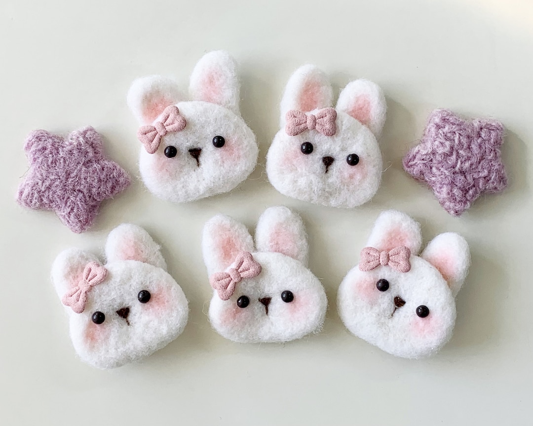 Handmade Wool Felted Rabbit, Craft Project Supplies - Etsy