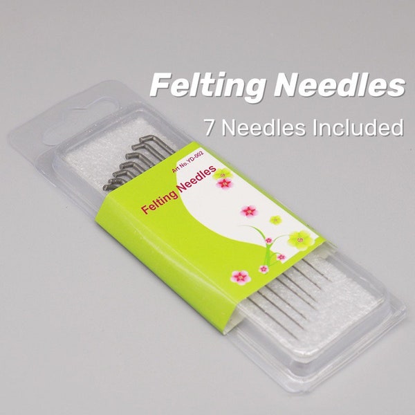 Seven Pcs Triangular Felting Needles, Replacement Felting Needles, Felting Tool, Felting Supplies, Wool Felting Needles, 40G, 36G