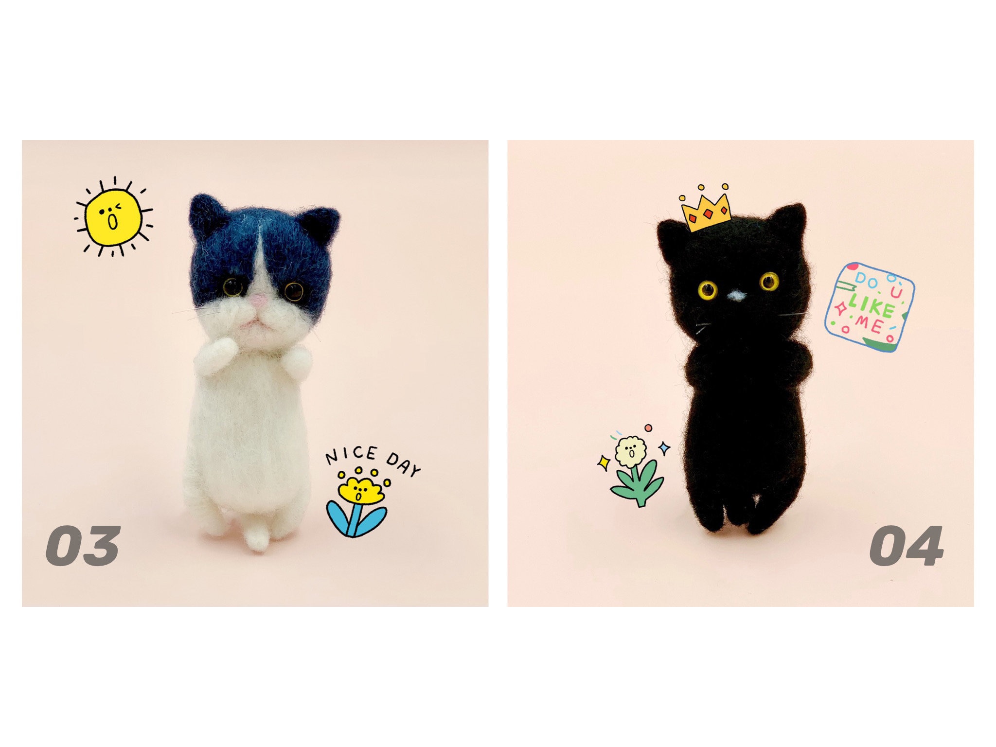 Cat Needle Felting Kit Needle Felt Cat Felted Animal Kit Etsy Ireland