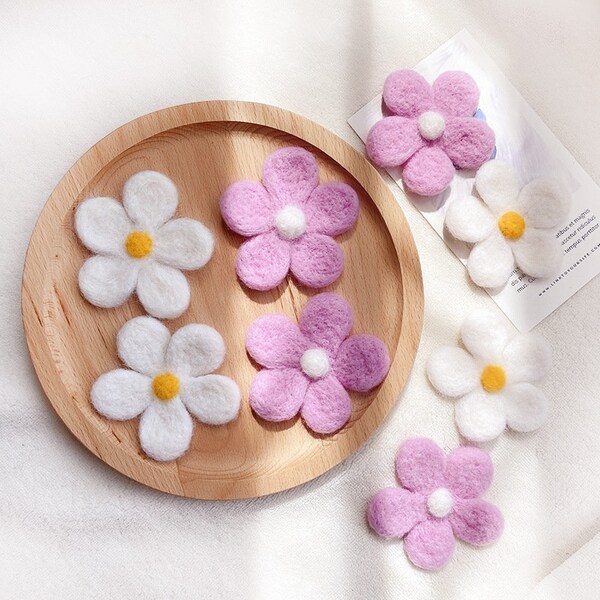 Needle Felted Flower Etsy