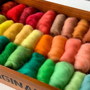 Felt Wool 60 Colors Set, 3g or 5g Each, Needle Felting Wool, Wool Roving for Felting, Felting Fiber, Merino Wool, Wet Felting image 4