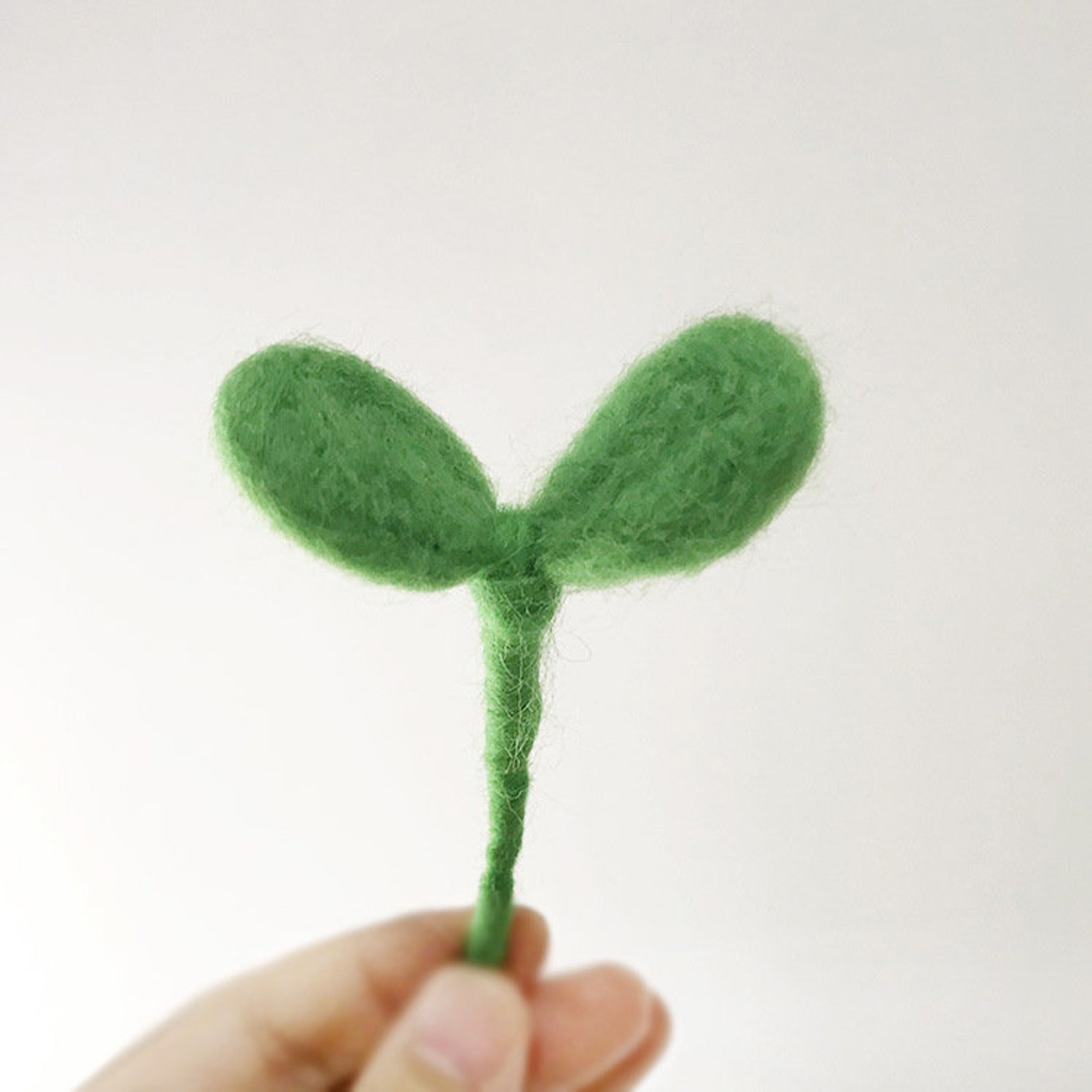 Felted Seedling 10 Pcs Felted Plant Wool Felt Sprouts Etsy UK
